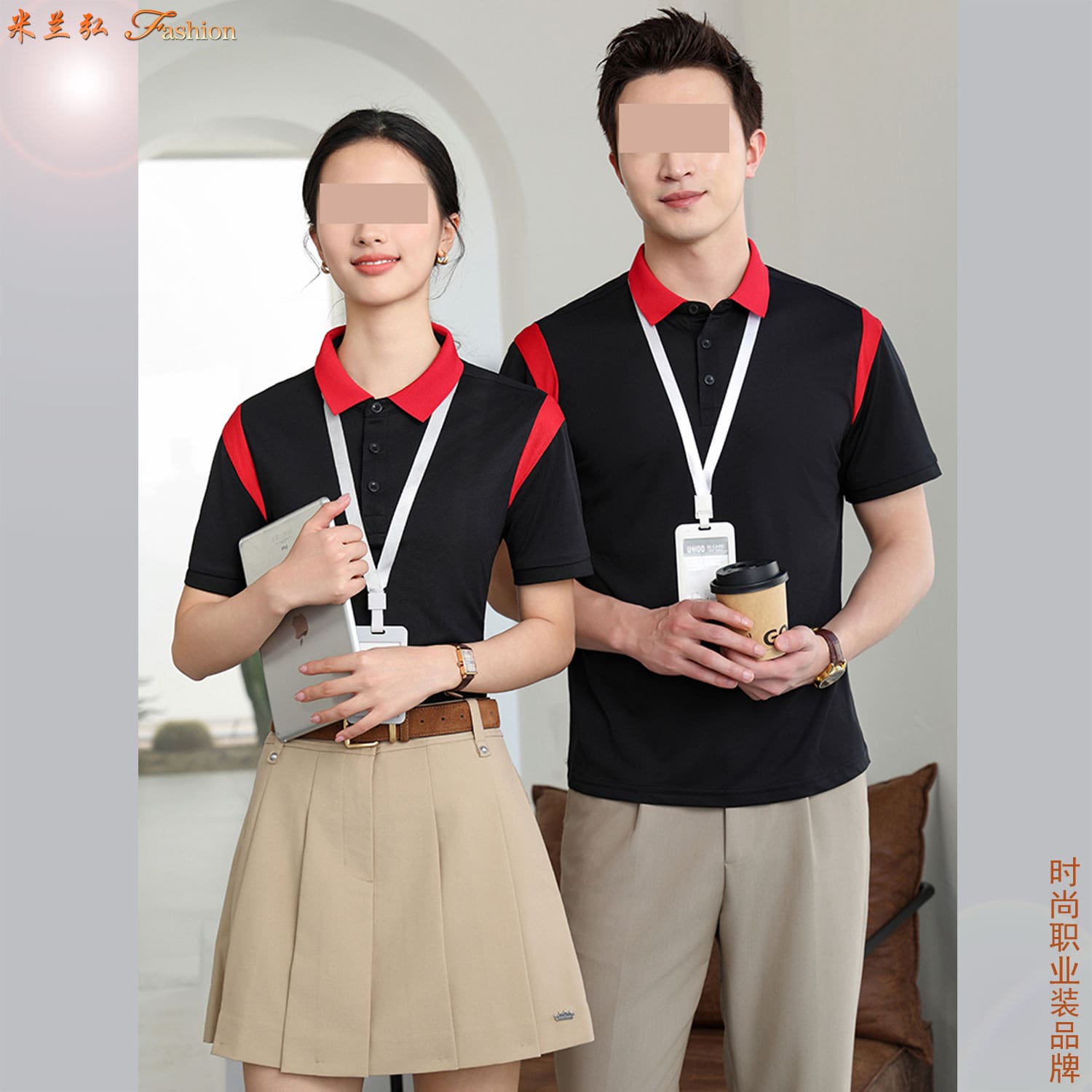 生物科技企业夏季Polo工装价格 实验室耐磨职业装订制